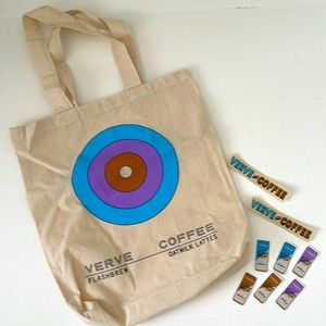 Verve Coffee Roasters Tote Bag + 8 Cute Stickers NEW!